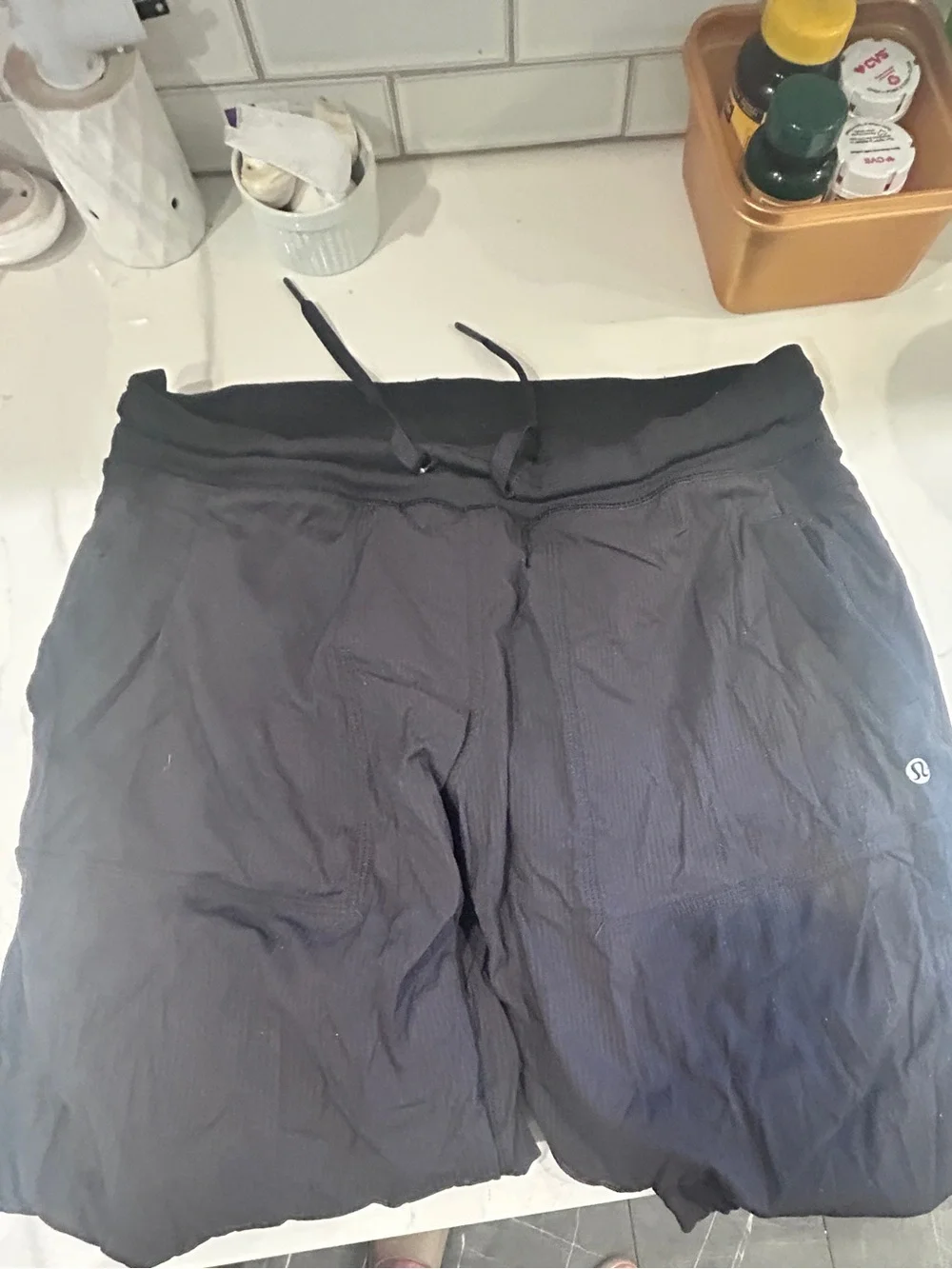 Lululemon lined dance studio pants. Some pilling, see photos.